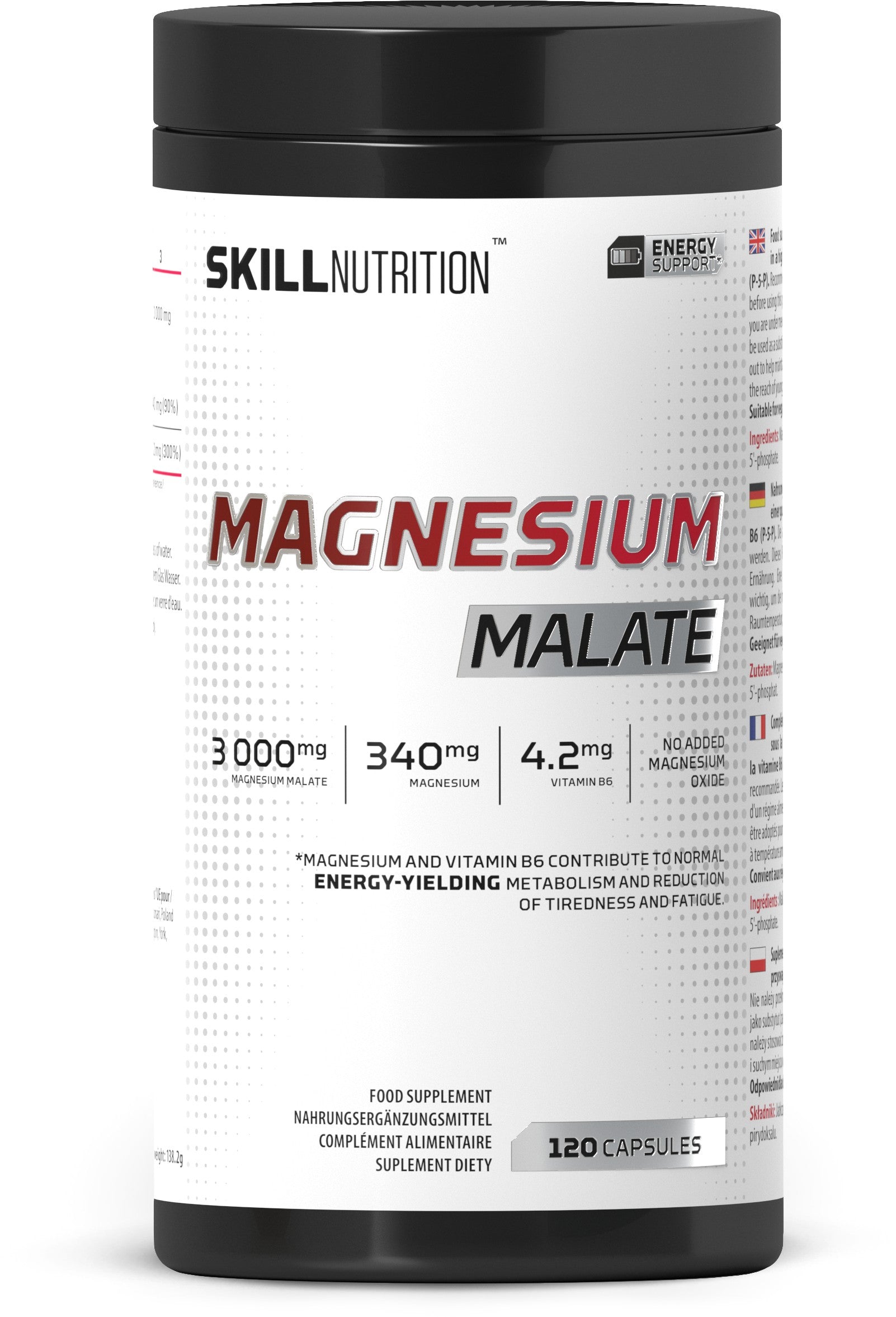 Skill Nutrition Magnesium Malate - 120 caps