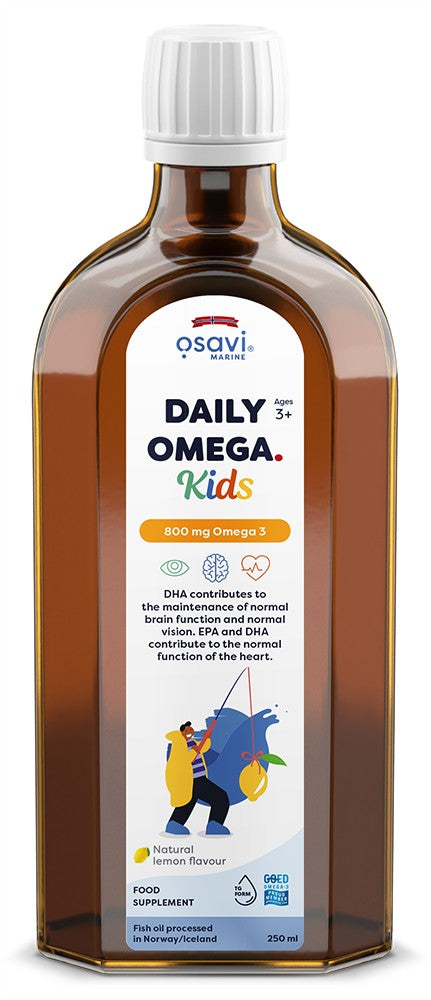 Osavi Daily Omega Kids, 800mg Omega 3 (Natural Lemon) - 250 ml.