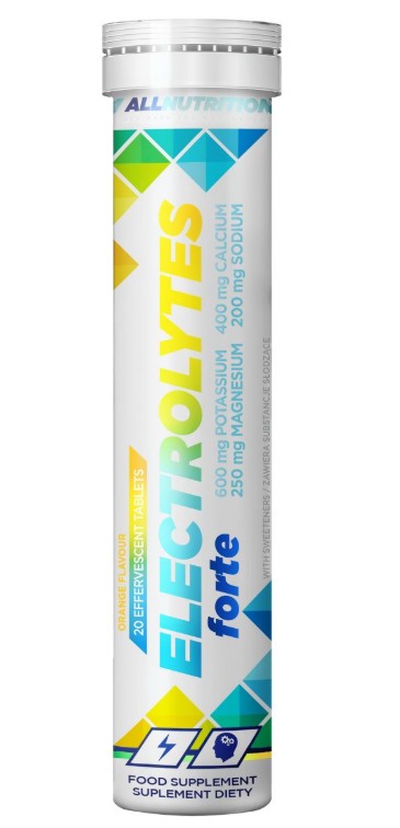 Allnutrition Electrolytes Forte, Orange - 20 effervescent tablets