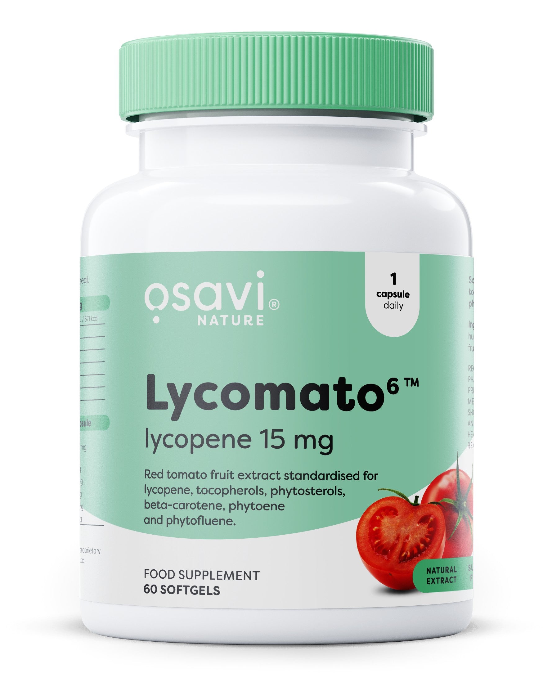 Osavi Lycomato Lycopene, 15 mg - 60 softgels