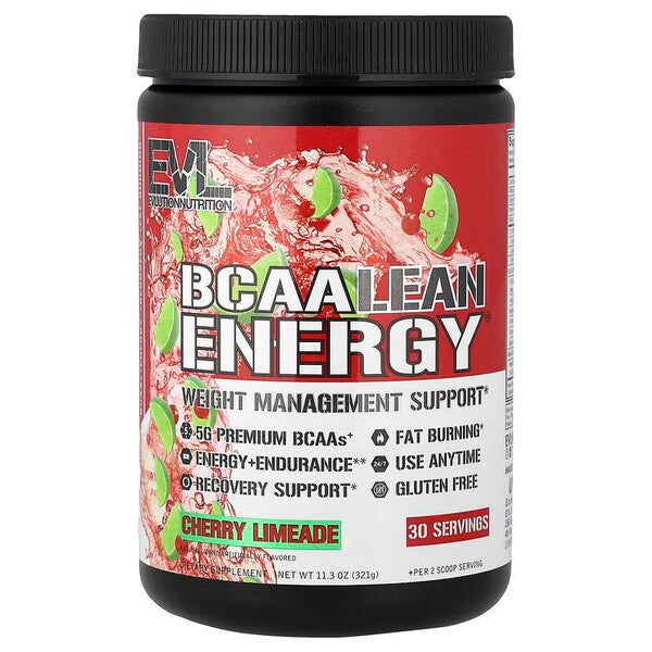 EVLution Nutrition BCAA Lean Energy, Cherry Limeade - 321g