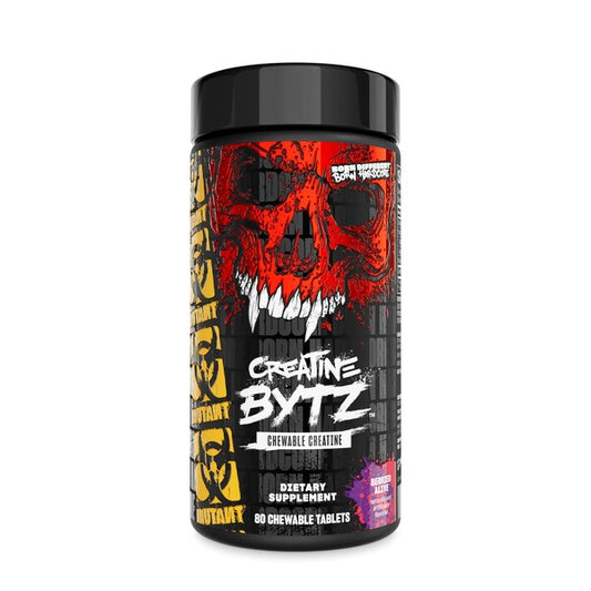 Mutant Creatine Bytz Chewables, Berried Alive - 80 chewables