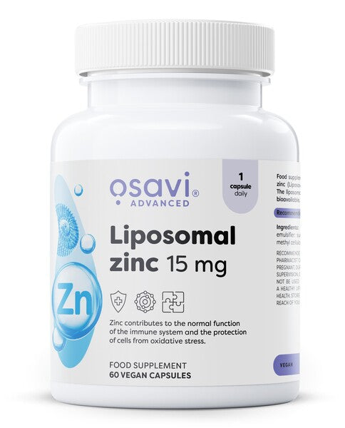Osavi Liposomal Zinc, 15mg - 60 vegan caps