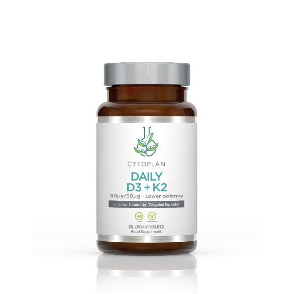 Cytoplan Daily D3 + K2 - 60 vegan tabs