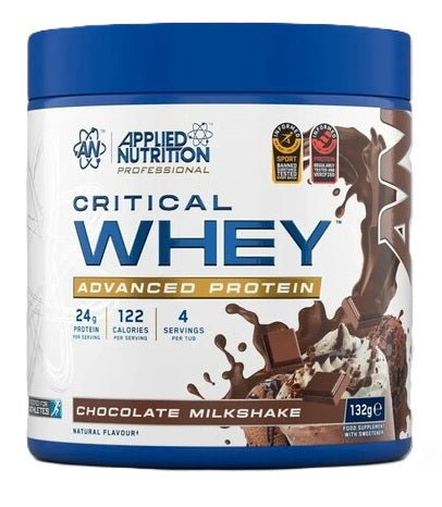 Applied Nutrition Critical Whey, Chocolate Milkshake - 132g (4 ser