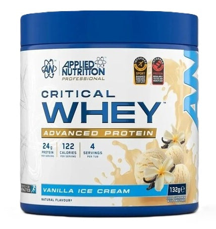 Applied Nutrition Critical Whey, Vanilla Ice Cream - 132g (4 servi
