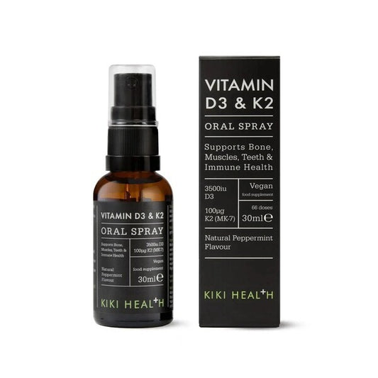 KIKI Health Vitamin D3 & K2 Oral Spray, Natural Peppermint - 30 ml