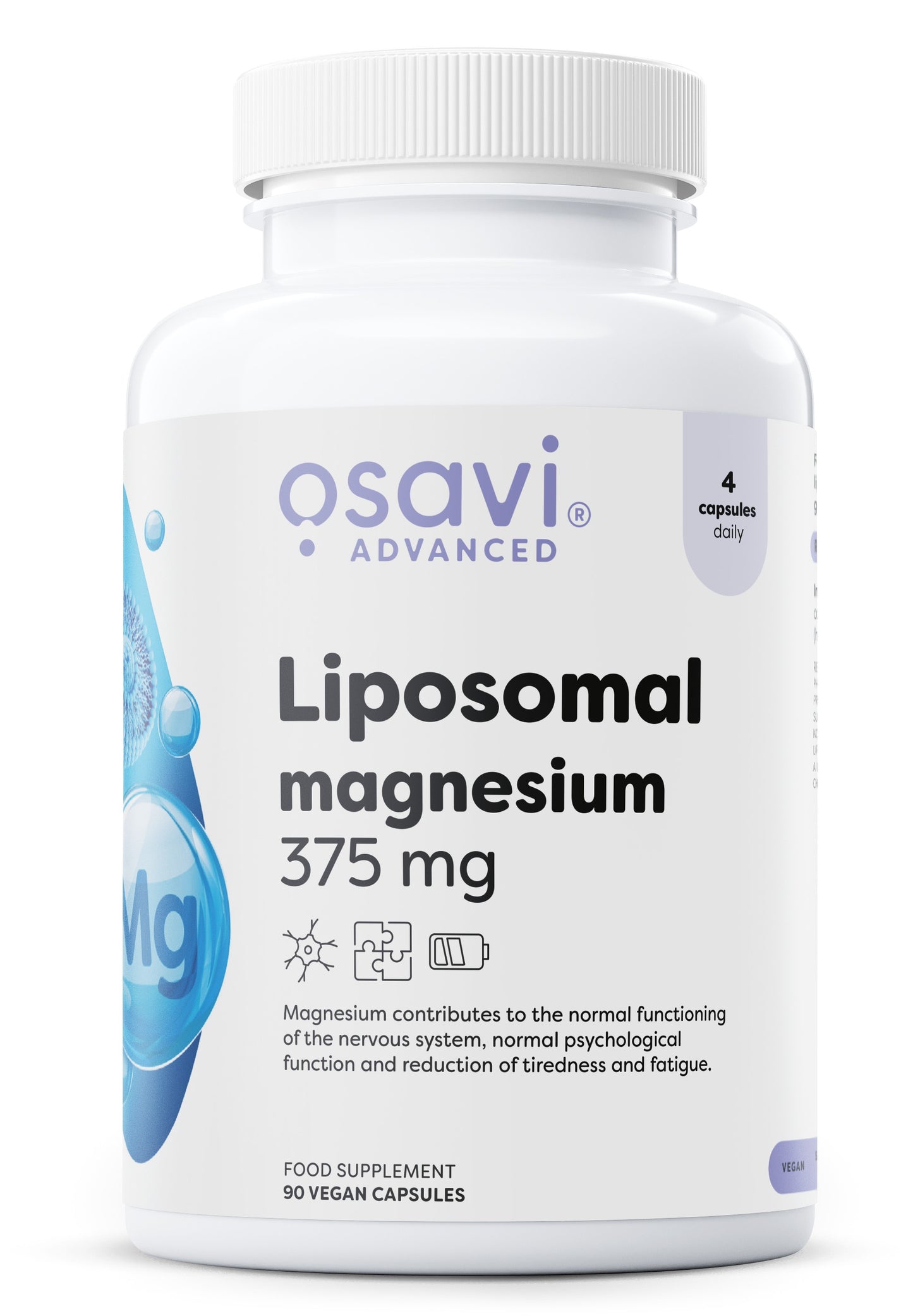Osavi Liposomal Magnesium, 375 mg - 90 vegan caps