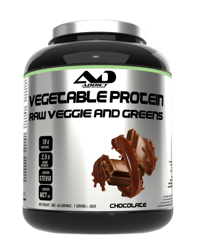 Addict Sport Nutrition Vegetable Protein Raw Veggie and Greens, Ch