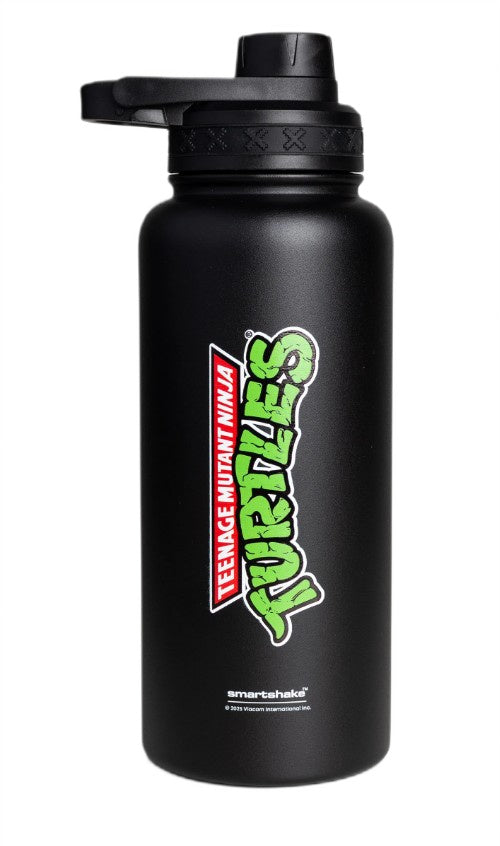 SmartShake Bohtal Insulated Sports Bottle - TMNT, Classic Logo Bla