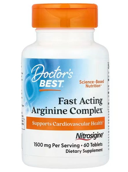 Doctor's Best Fast Acting Arginine Complex with Nitrosigine, 750mg