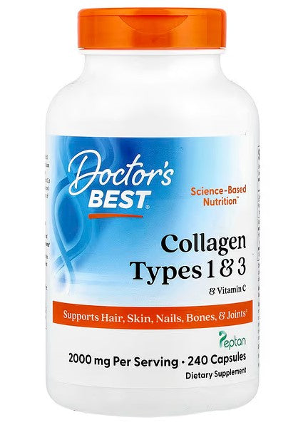 Doctor's Best Collagen Types 1 and 3 with Vitamin C - 240 caps