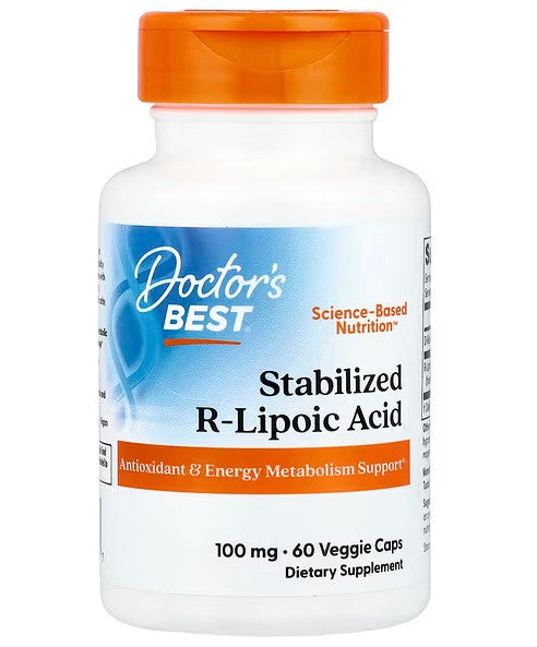 Doctor's Best Stabilized R-Lipoic Acid, 100mg - 60 vcaps