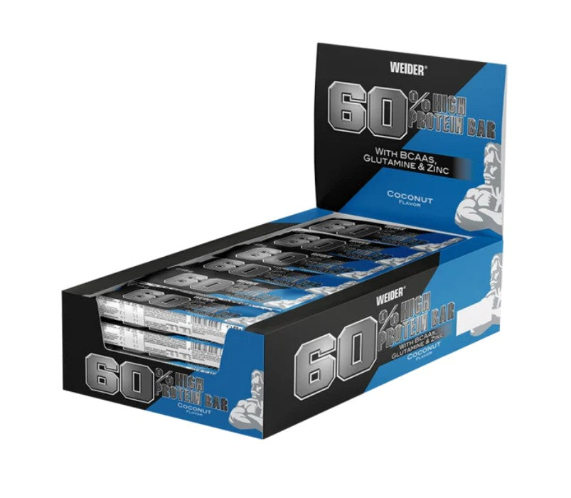 Weider 60% Protein Bar, Coconut - 24 x 45g