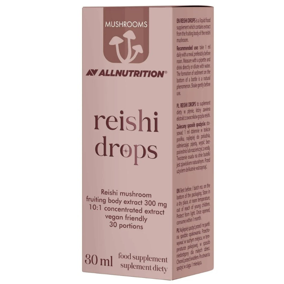 Allnutrition Mushrooms Reishi Drops, 300mg - 30 ml.