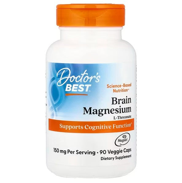 Doctor's Best Brain Magnesium with Magtein, 150mg - 90 vcaps