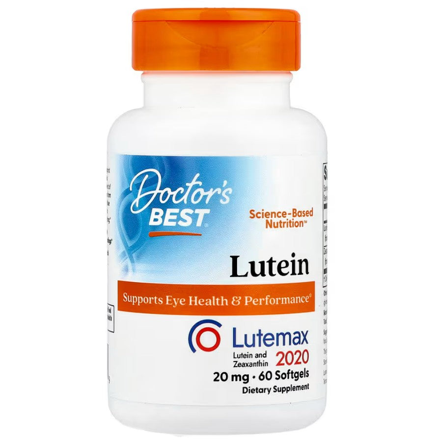 Doctor's Best Lutein with Lutemax, 20mg - 60 softgels