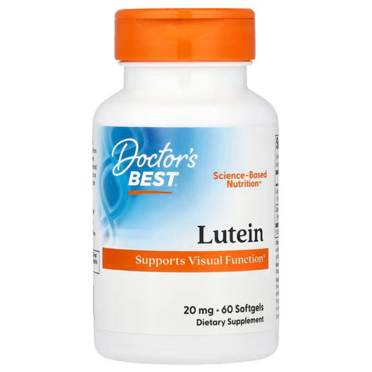 Doctor's Best Lutein, 20mg - 60 softgels