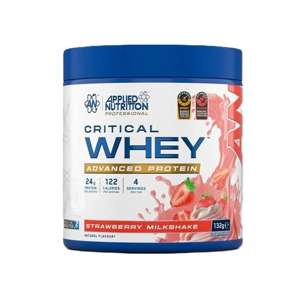 Applied Nutrition Critical Whey, Strawberry Milkshake - 132g (4 se