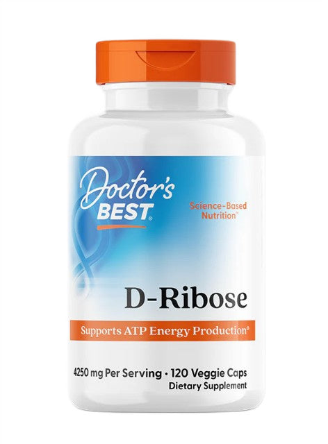 Doctor's Best D-Ribose, 4250mg - 120 vcaps