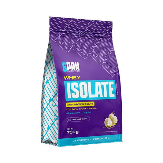 6PAK Whey Isolate, Vanilla - 700g