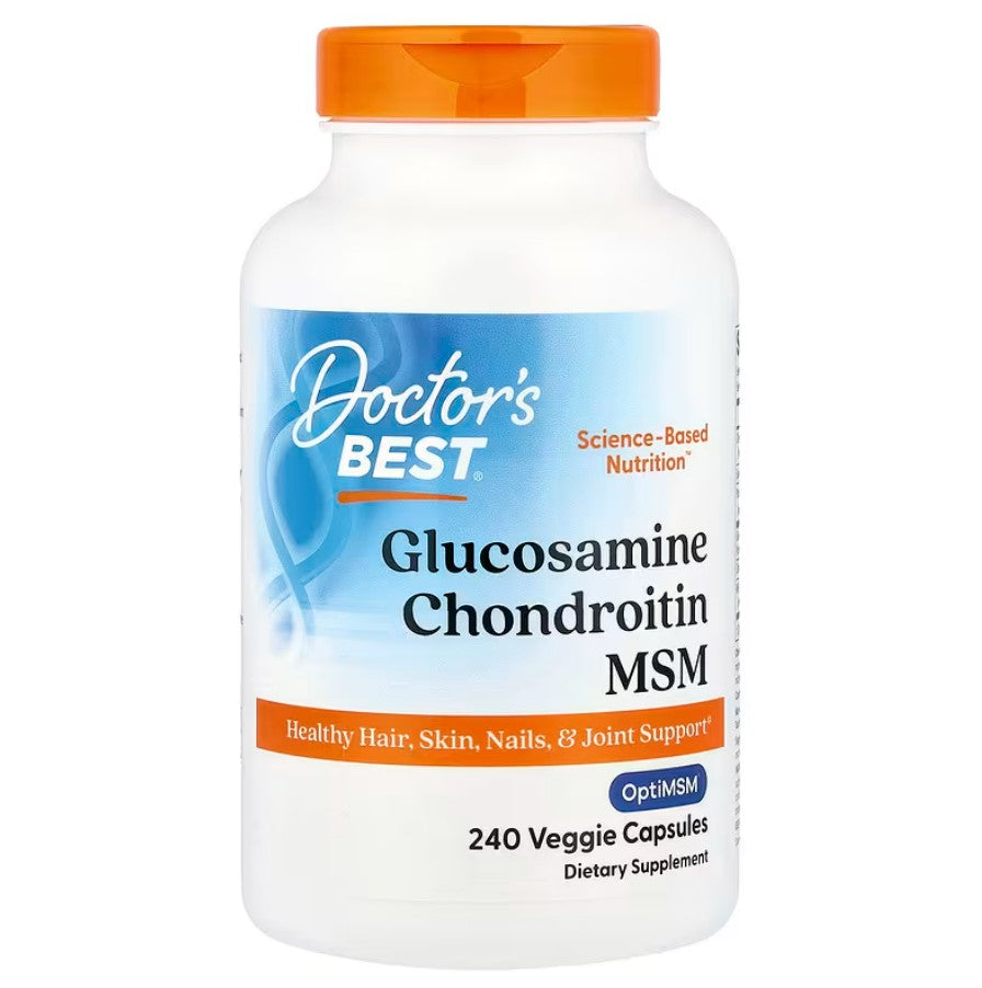 Doctor's Best Glucosamine Chondroitin MSM with OptiMSM - 240 caps