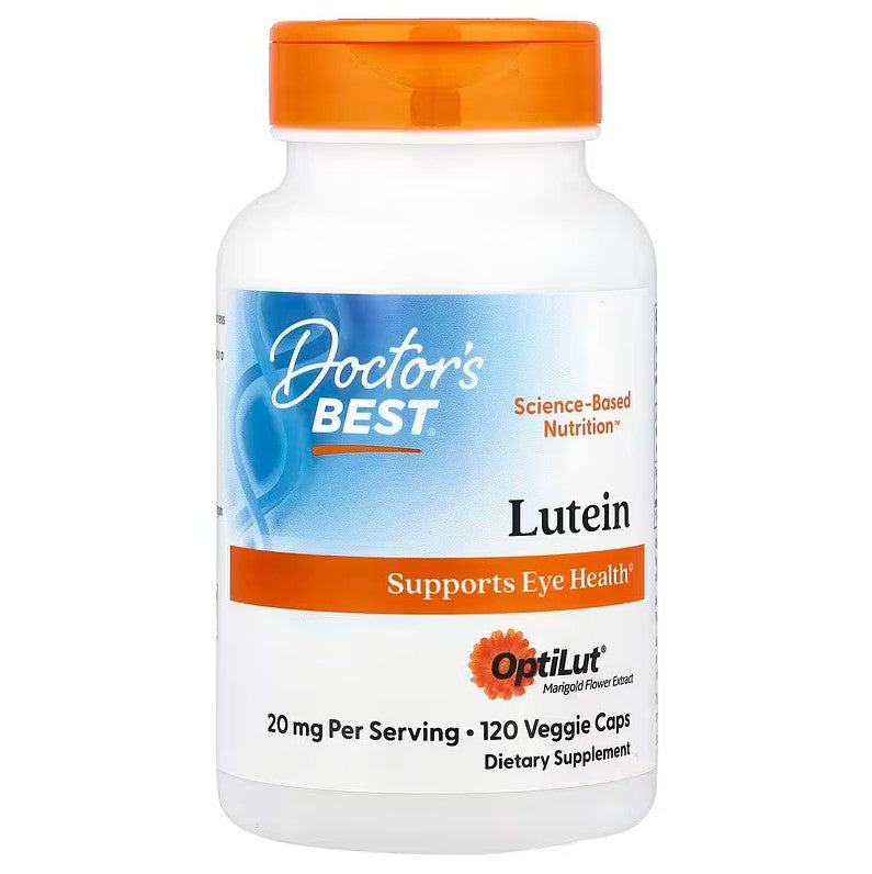 Doctor's Best Lutein from OptiLut, 20mg - 120 vcaps