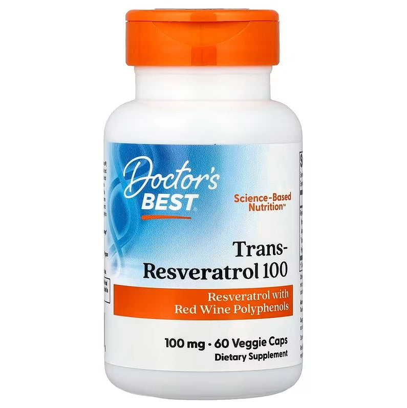 Doctor's Best Trans-Resveratrol 100, 100mg - 60 vcaps
