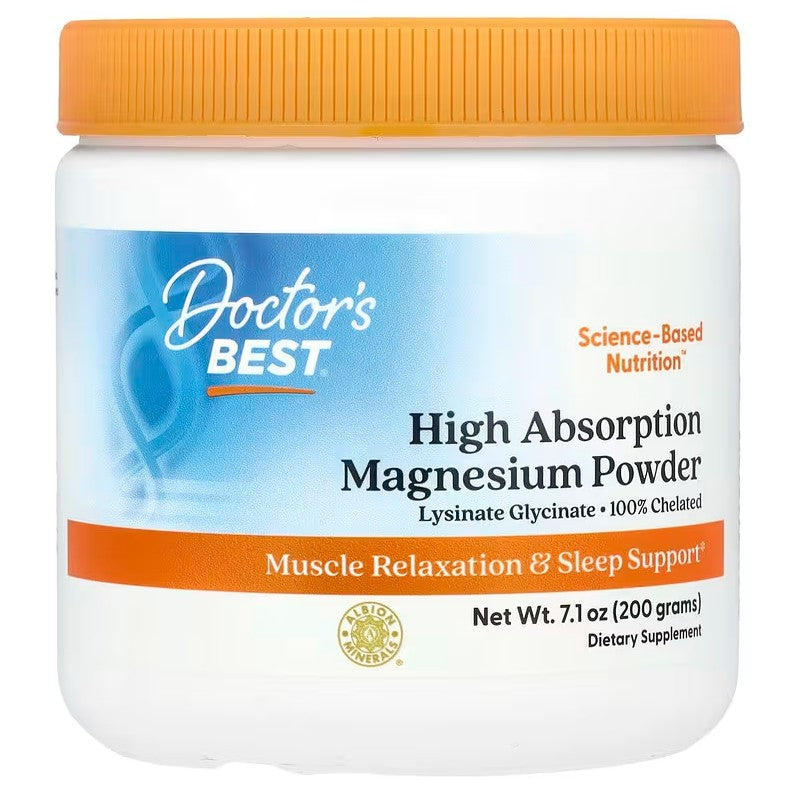 Doctor's Best High Absorption Magnesium, Powder - 200g