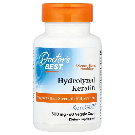 Doctor's Best Hydrolyzed Keratin, 500mg - 60 vcaps
