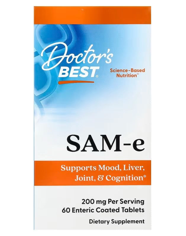 Doctor's Best SAM-e, 200mg - 60 tablets