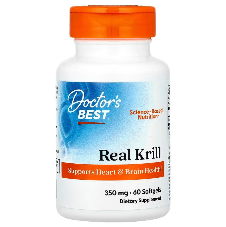 Doctor's Best Real Krill, 350mg - 60 softgels