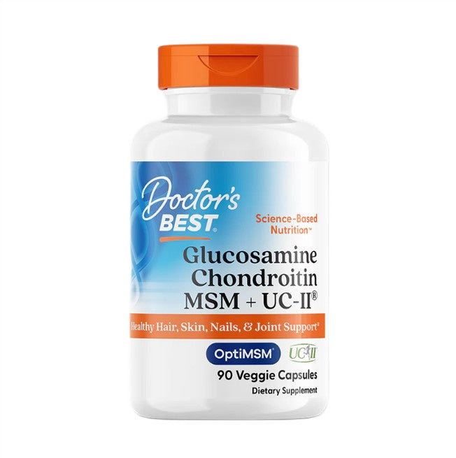 Doctor's Best Glucosamine Chondroitin MSM + UC-II - 90 vcaps
