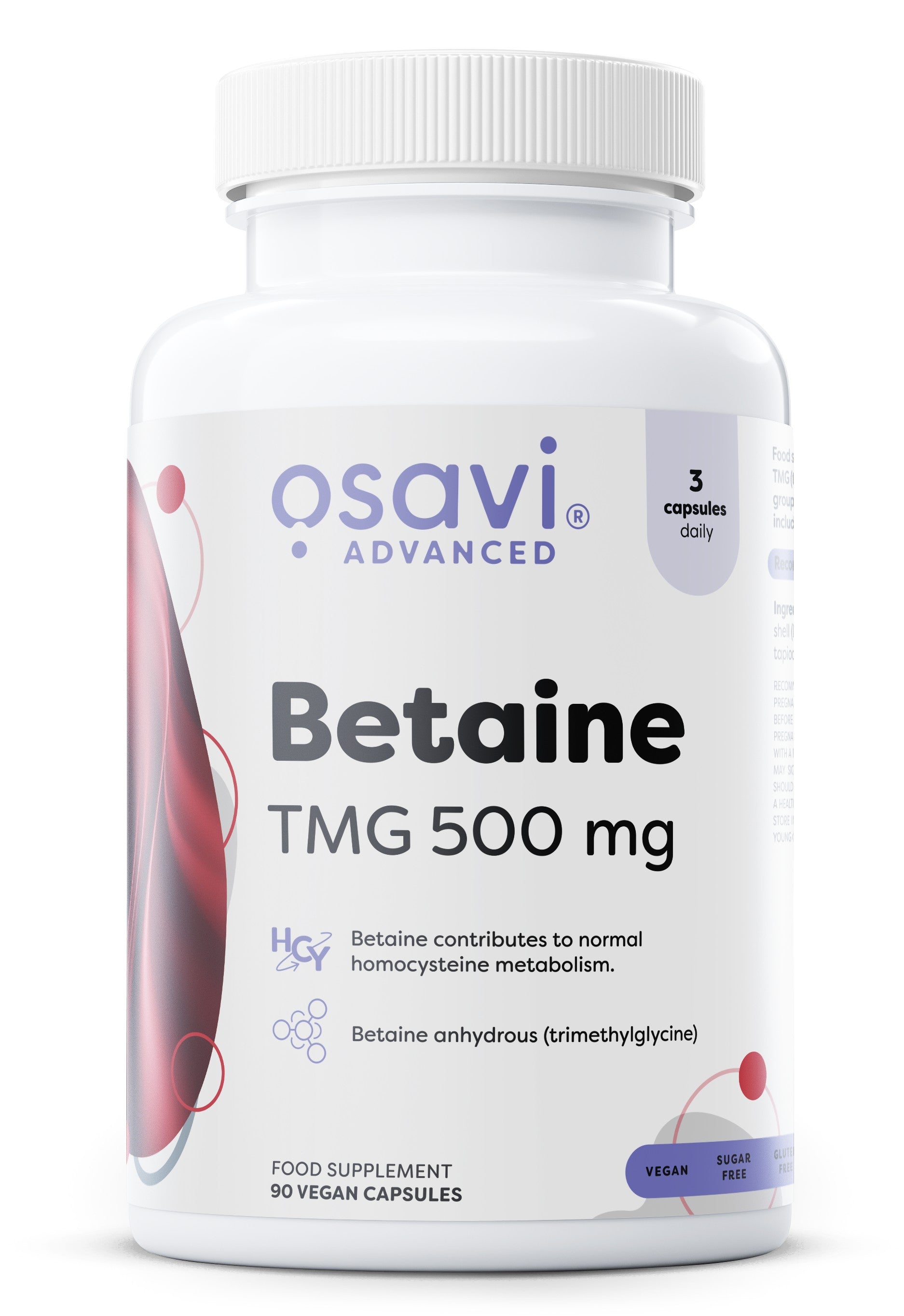 Osavi Betaine, TMG 500mg - 90 vegan caps
