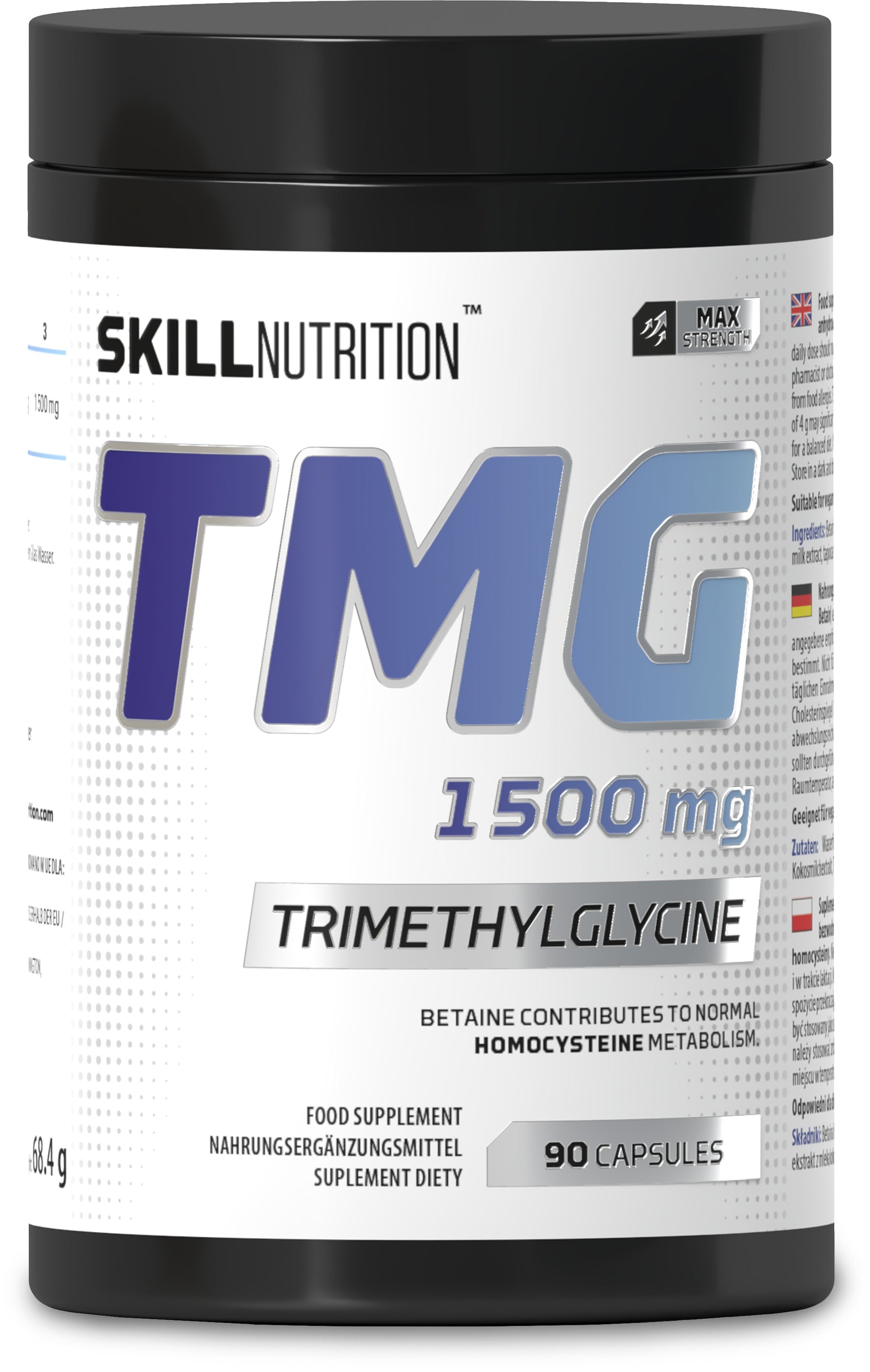 Skill Nutrition TMG Trimethylglycine, 1500mg - 90 vegan caps