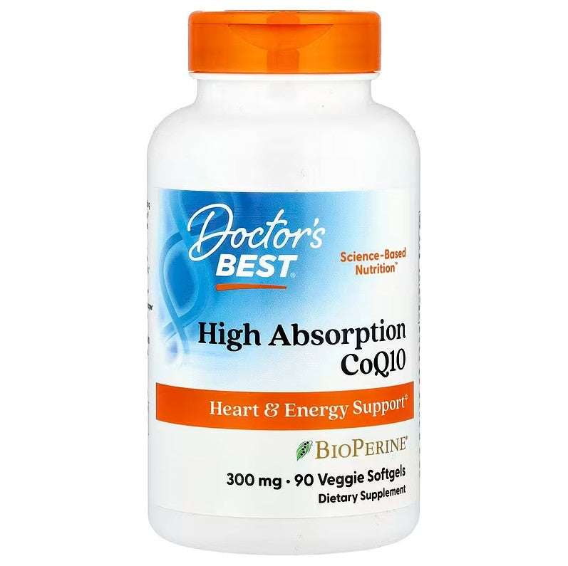 Doctor's Best High Absorption CoQ10 with BioPerine, 300mg - 90 veg