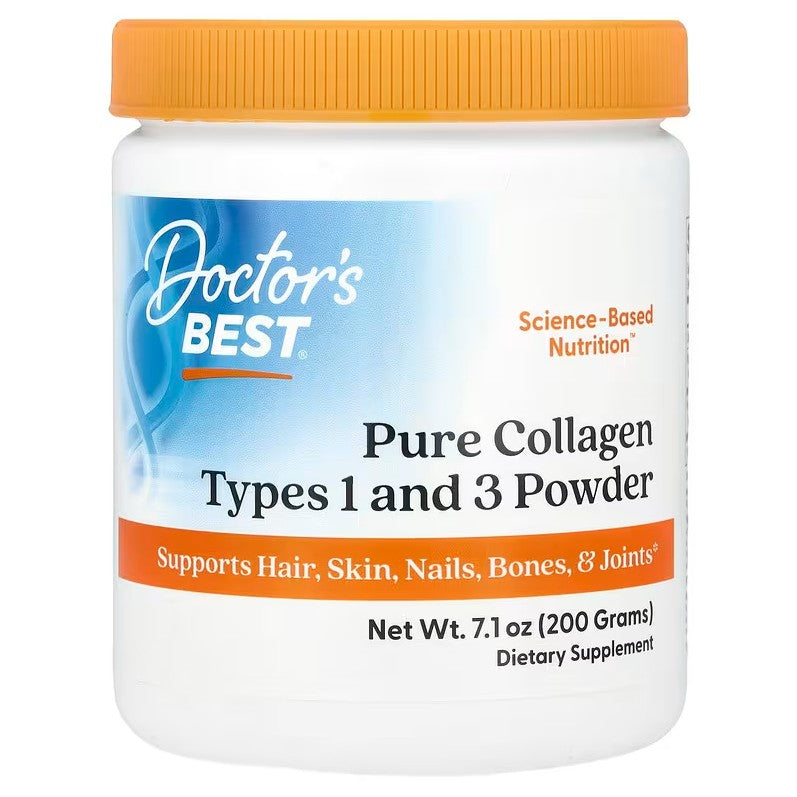 Doctor's Best Pure Collagen Types 1 and 3, Powder - 200g