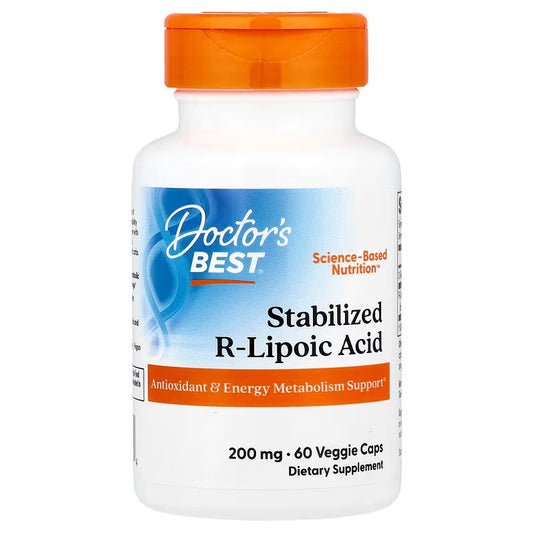 Doctor's Best Stabilized R-Lipoic Acid, 200mg - 60 vcaps