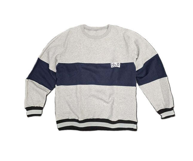 Trained by JP TBJP Sweatshirt, Grey Navy Blue - Large