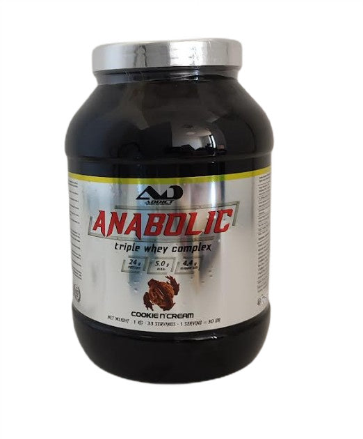 Addict Sport Nutrition Anabolic Triple Whey Complex, Cookie N'Crea