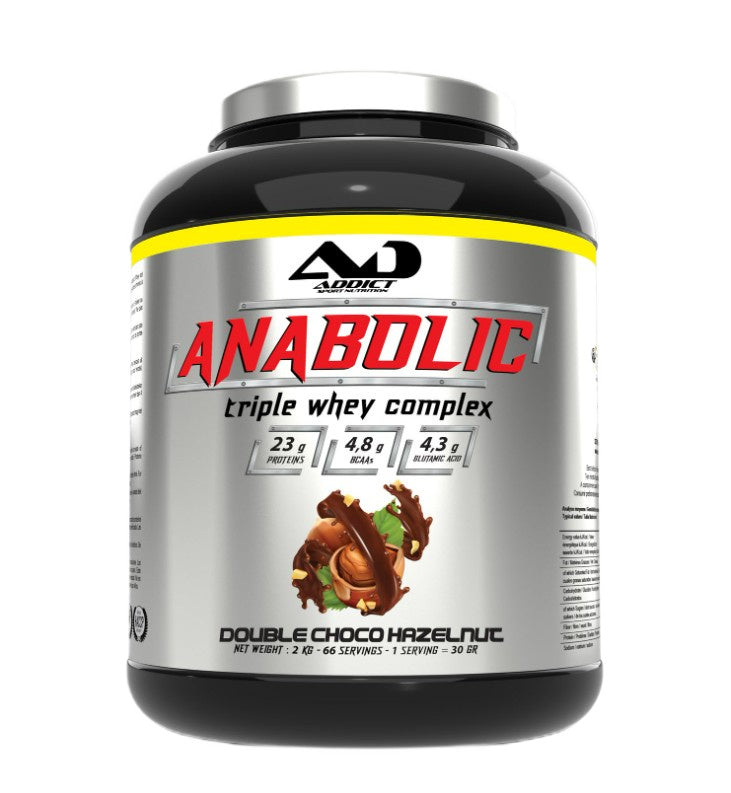 Addict Sport Nutrition Anabolic Triple Whey Complex, Double Choco