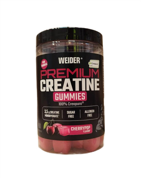 Weider Premium Creatine Gummies, Cherrypop - 60 gummies