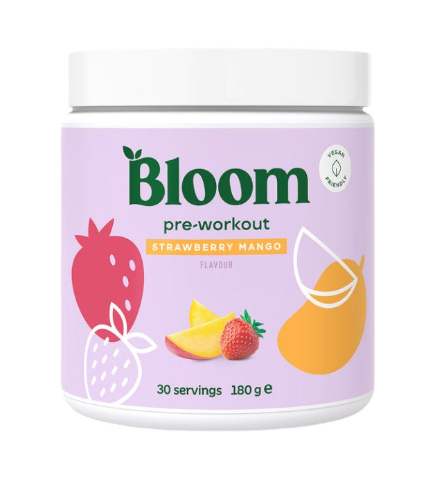 Bloom Pre-Workout, Strawberry Mango - 180g