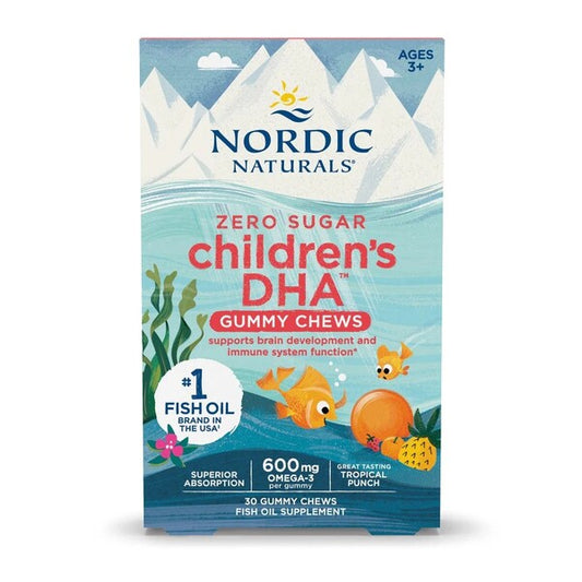 Nordic Naturals Children's DHA Gummy Chews 600mg, Tropical Punch