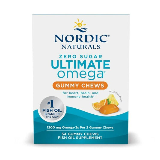 Nordic Naturals Ultimate Omega Gummy Chews, 1200mg Tropical Fruit