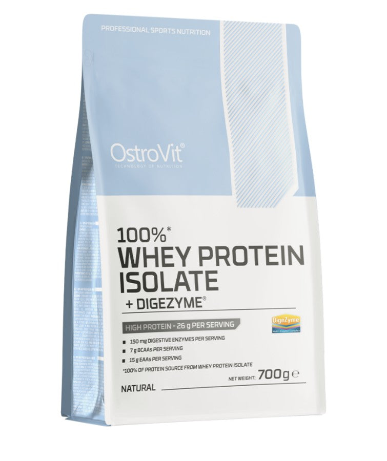 OstroVit 100% Whey Protein Isolate + Digezyme, Natural - 700g