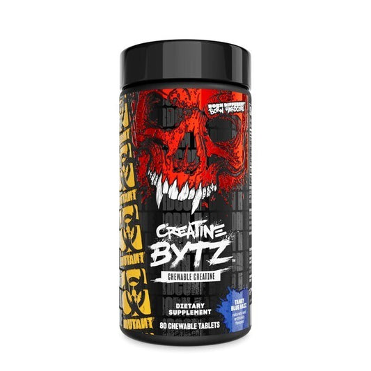 Mutant Creatine Bytz Chewables, Tangy Blue Razz - 80 tabs