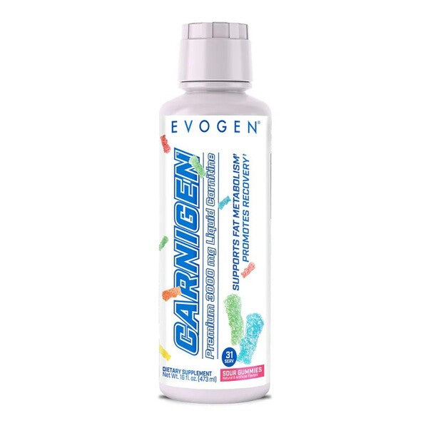 Evogen Carnigen Liquid, Sour Gummies - 473 ml.