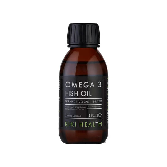 KIKI Health Omega 3 Fish Oil, Lemon - 125 ml.