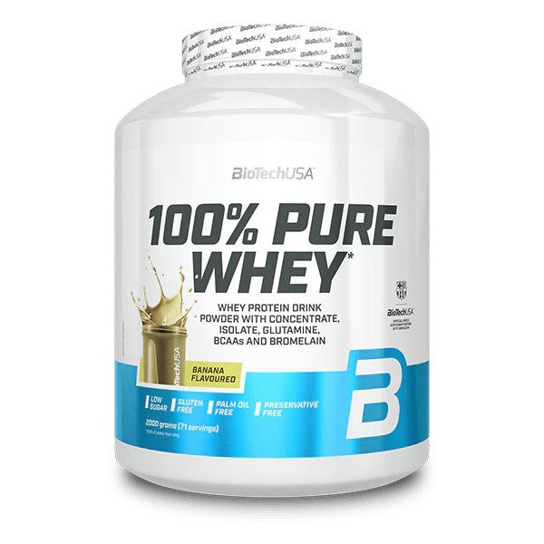 BioTechUSA 100% Pure Whey, Banana (EAN 5999076269785) - 2000g